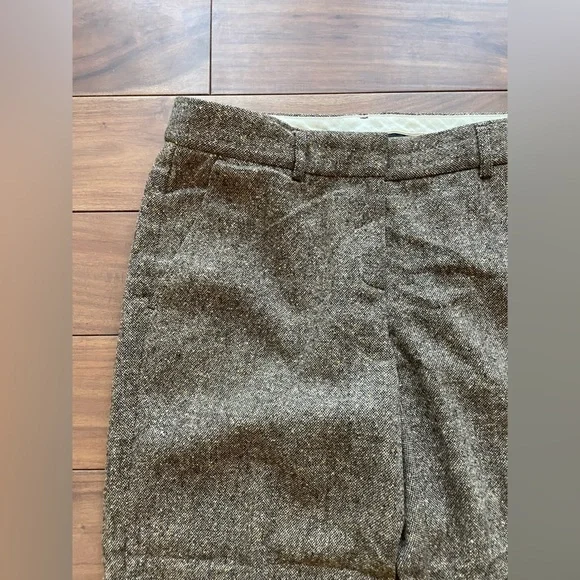 Theory Wool Blend Tweed Tailored Trouser Pants Size 0 - Picture 5 of 6
